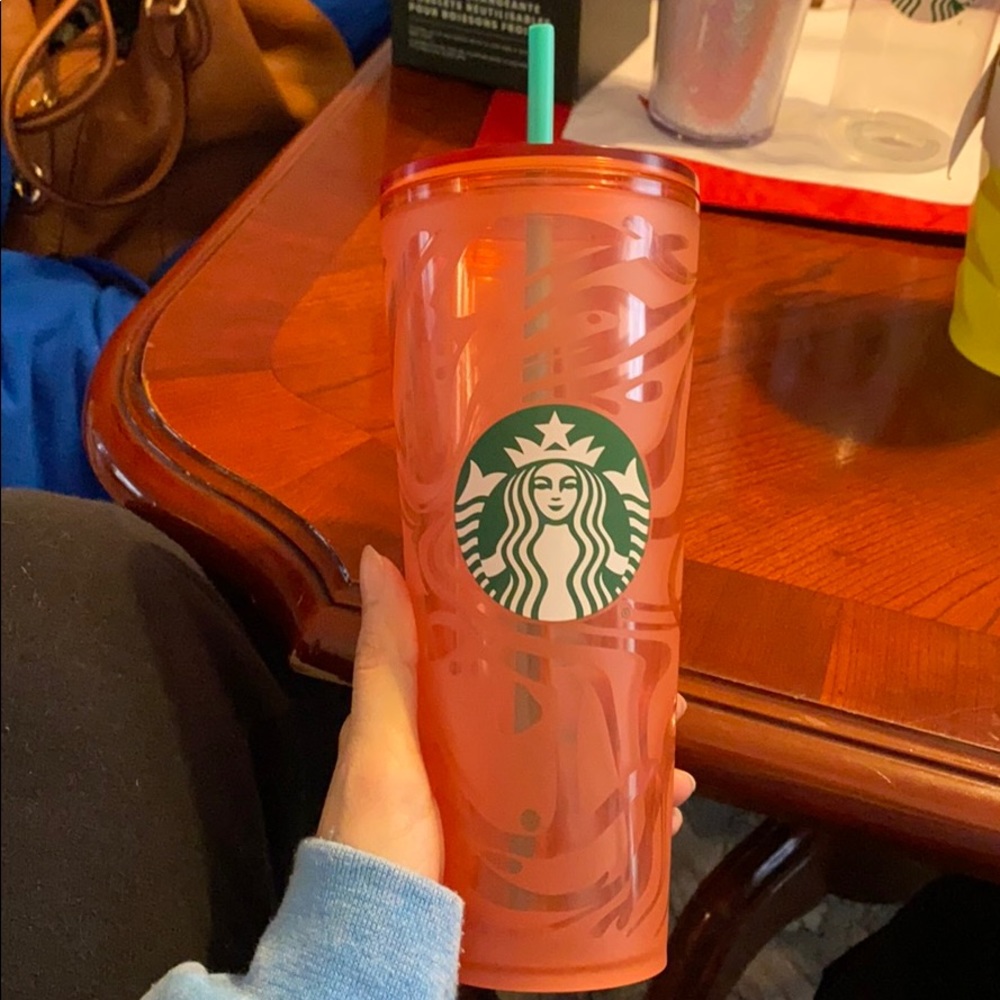Starbucks Summer 2020 Tumbler Peach Clear